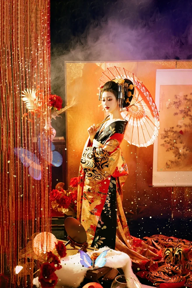 我虽笼中雀但也妄想自由恶女花魁和服