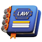 20款3D立体法律法院审判公平正义图标Icons设计素材包 Law Justice 3D Icon插图17