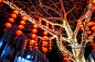新年前夕,夜晚,王府井,春节,电灯正版图片素材