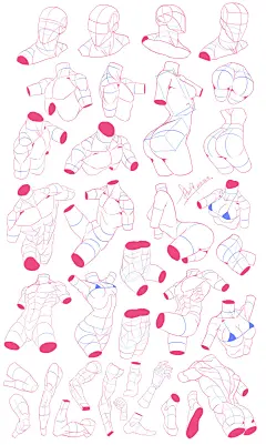 The human body painting practice, BeeCG 菜唠师 : 人体透视练习
欢迎加QQ群交流绘画（点击链接加群）：https://jq.qq.com/?_wv=1027&amp;k=5bn6gK5
群号：859051548
