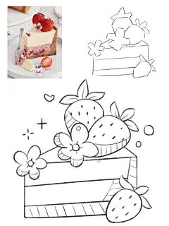 零基础学插画_抓型线稿练习之小蛋糕篇_5_画画的贝壳_来自小红书网页版