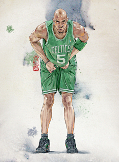 ʚAaron采集到NBA球星插画