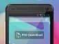 Vector HTC One PSD Download