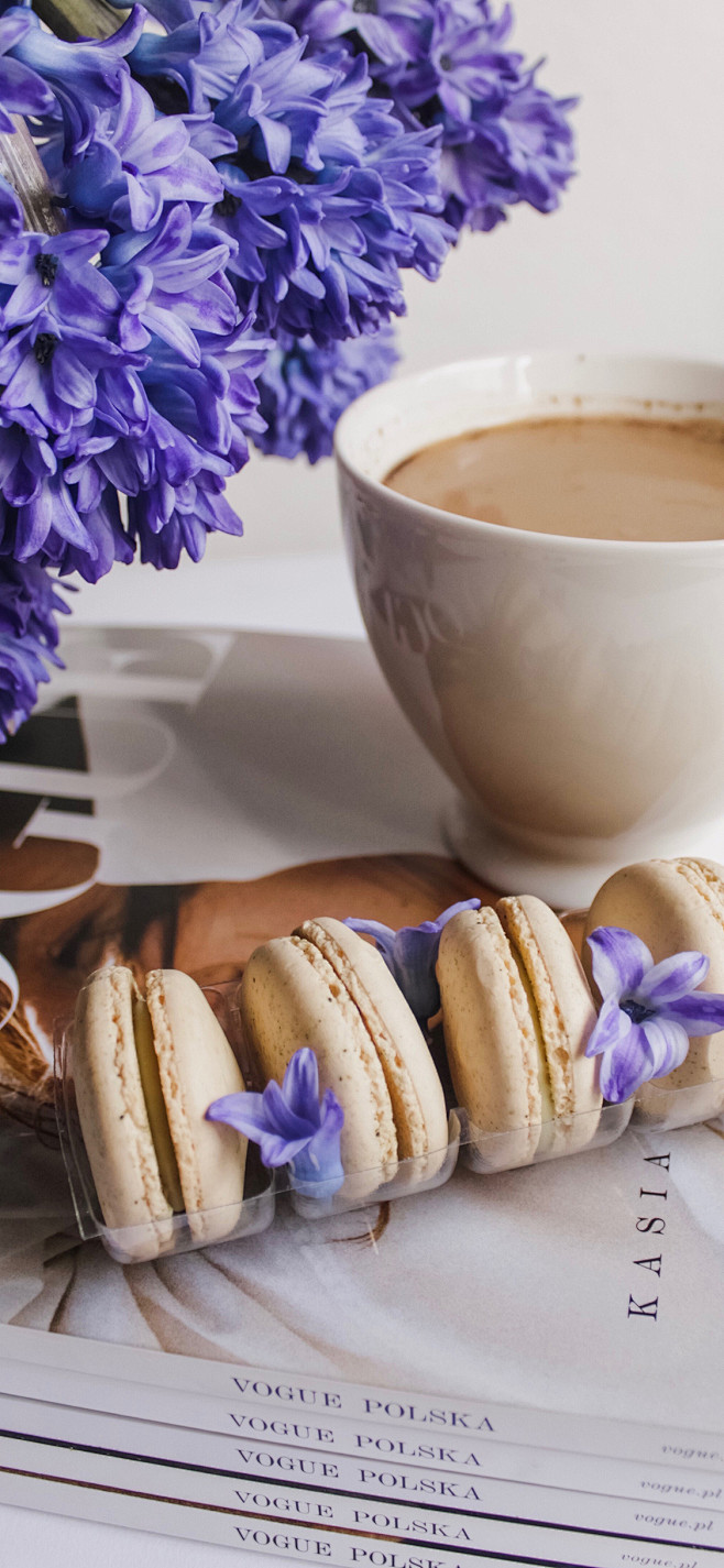 马卡龙甜食点心咖啡风信子苹果手机高清壁纸1125x2436爱思助手