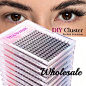 Wholesale 2/5/10/20Boxes 144PCS Long-Lasting Enlarged Double Eye Soft Faux Mink Grafting Skin-Friendly Lash C/D Curl 8-16MM Mix Length 0.07mm Thickness DIY Clusters Segmented Eyelash Extensiones For Beauty Makeup Supplies | SHEIN USA