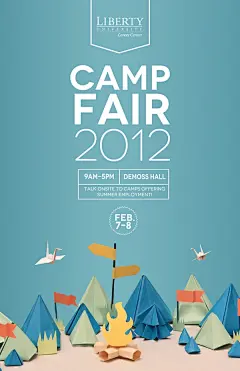 Promotional Poster by Sui Tin Sung, via Behance // Camp Fair ... | ...
