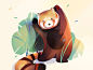 Red Panda by Folio Illustration Agency on Dribbble