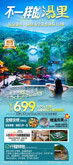 旅游海报江西汤里温泉旅居康养-源文件-志设网-zs9.com