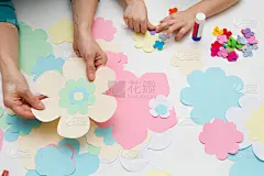 贺卡,艺术,童年,儿童,桌子,创造力,纸,材料,相伴,行军