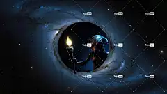 Ai产生的 外星人 黑洞 星星 空间 宇宙 星系 卡通片 抽象