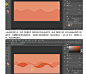 使用【钢笔工具】，绘制合适的波浪形状