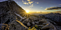 Pfeifferhorn Sunset : Sunset from 11,000 ft. looking over the Salt Lake Valley.