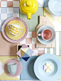 Comodoos Interiores -Tu blog de Decoracion-: Geometria y colores delicados. Una decoracion perfecta para el verano