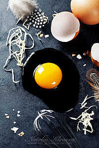 Raw eggs