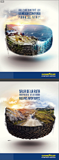 固特异轮胎公里的故事PS创意合成广告设计欣赏 - - 黄蜂网woofeng.cn