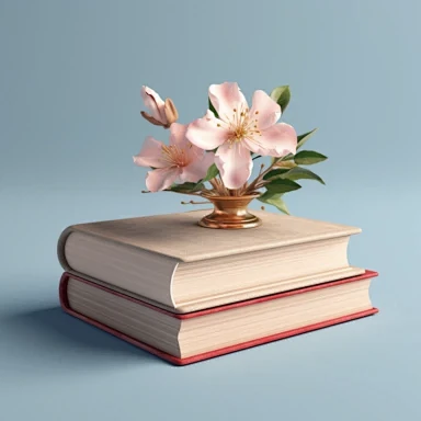 a pretty book has a ...