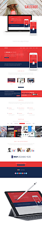 FREE PSD | Web Design | Saltcode : Free Web page design For personal and commercial use.