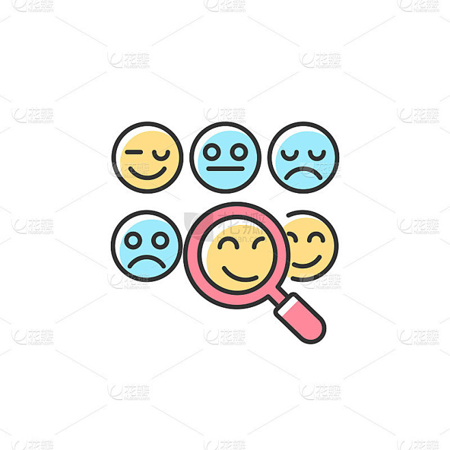 阅读情绪RGB颜色图标