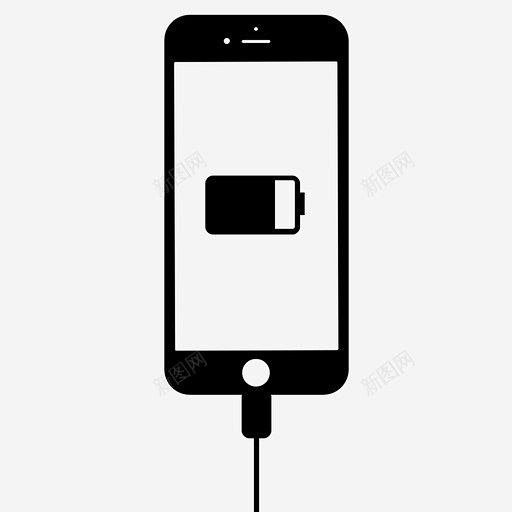 智能手机充电增强通电图标 标志 UI图标...