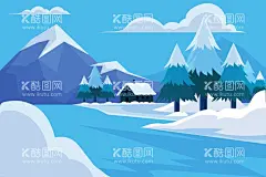 冬天背景   - 源文件下载【酷图网】冬天背景,冬日背景,冬日风景,下雪,雪地,寒冷,冬天壁纸,景色,自然季节,冬季,插图,冰天雪地,手绘,卡通,风景地形,