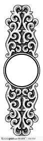 长形古典角纹