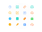 A group of icons for product interface