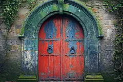 AI绘画_Prompts_paintingcat.art_PCTEM0131690_old_green_door_to_st_columba_s_chu_2e7a2cee-d8f9-4693-bc68-9ca64116f49a_xpanx.com