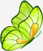 扁平手绘绿色的飞舞的蝴蝶效果高清素材 设计图片 免费下载 页面网页 平面电商 创意素材 png素材