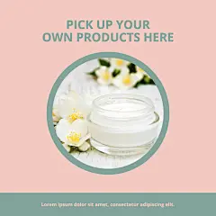 Green Frame Circle Simple Face Cream Users Feedback Ecommerce Product Image