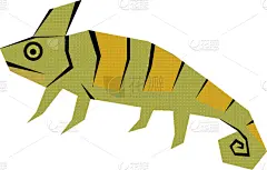 变色龙,平坦的,分离着色,可爱的,白色,鸡尾酒,自然,热带雨林,野生动物,图像