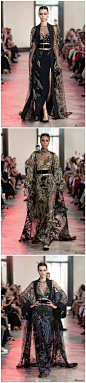 #shopping list#【#华丽宫廷礼裙#】Elie Saab 2019秋冬高定系列是一场来自东方的游行，华丽的宝石和天鹅绒绸缎，精良的面料选材辅以刺绣等极具女性化、宗教气息的工艺手法等等，在时装秀场呈现出真实的触感。OElie Saab 2019秋冬高定 ​​​​ _服饰-切割，图形，剪裁_T202032 