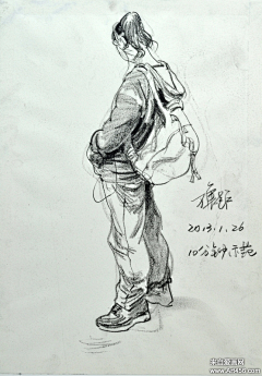 彭爽莉采集到速写