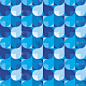 抽象背景在蓝色-创造性的矢量插图。无缝模式与水滴形状。设计元素。