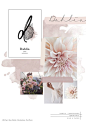 © Silk&Paper - "Dahlia" - Flower Alphabet - Moodboard