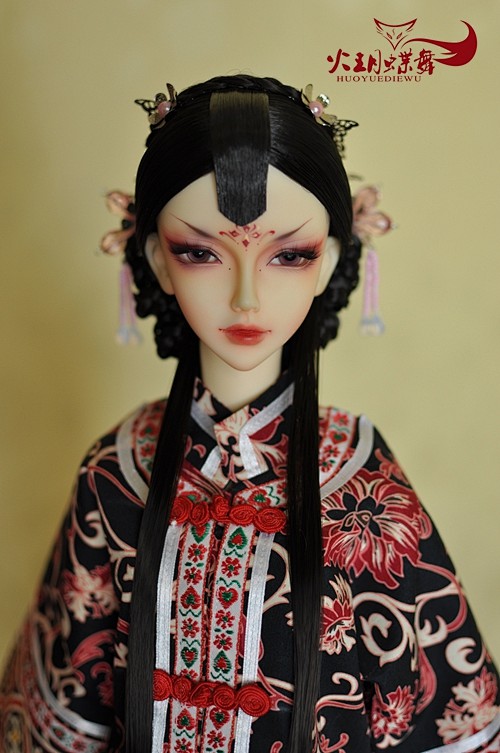 【火玥】BJD 古装假发造型盘发 展示（...