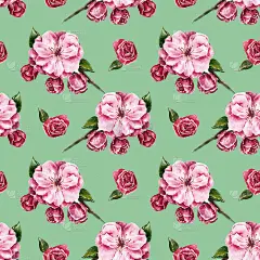 纹路与花枝无缝搭配