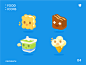 OnionMath topic icons - food series ui symbol product illustration icon flat electric design app 2d