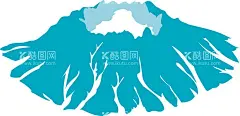 原创手绘矢量元素火山  - 源文件下载【酷图网】火山,火山泉,矢量元素,插画,原创手绘