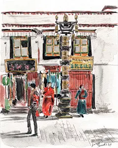#西藏##插画#