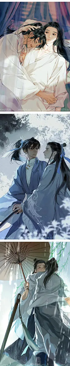 暂定7月至11月开放非商用私稿，仅限OC和同人。
1）稿件分两类：半身带简单背景、全身立绘无背景
2）擅长古风，喜欢画有氛围的互动，完成度大约是摸鱼的程度（例图），其他风格类型带详细设定参考也都可以
3）工期5-7日
4）标价：单人2000，双人3600
5）如服饰特别复杂或者有额外的场景需求会有浮动，可 ​​​​...展开全文c