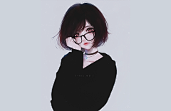 大猫咪酱采集到插画妹子