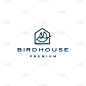 bird house logo icon