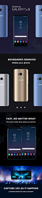Samsung Galaxy S8 Landing Page Mockup - Free Download : Samsung Galaxy S8 Landing Page - Free Download