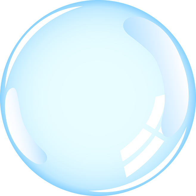 png气泡水珠美容化妆素材蓝色球体