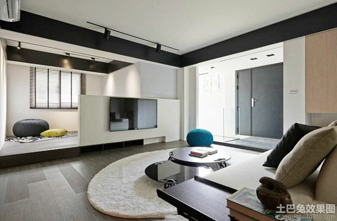 简约一居客厅简单装修|www.ykshu...