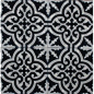 B & W moroccan tile