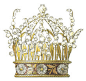 上个世纪新艺术风格的皇冠设计图。