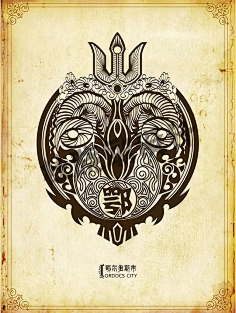 com采集亦轩217采集到蒙古元素6内蒙古十二盟市图腾设计 第5张 内蒙古