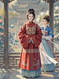 月夜啸声AI试验-古代美女