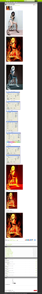 Photoshop将人物改为火焰效果-设计经验/教程分享 - 素材中国(jy.sccnn.com) #色彩#